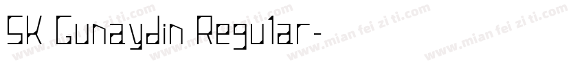 SK Gunaydin Regular字体转换